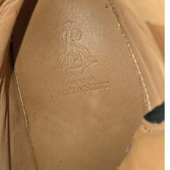 The Office of Angela Scott Gemma Black White Leather High Top Sneakers Size 7.5 - Picture 9 of 9